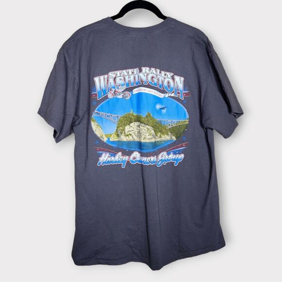 Harley Davidson Owners Group HOG Washington Rally 2013 T-Shirt Men's Large - Picture 1 of 7
